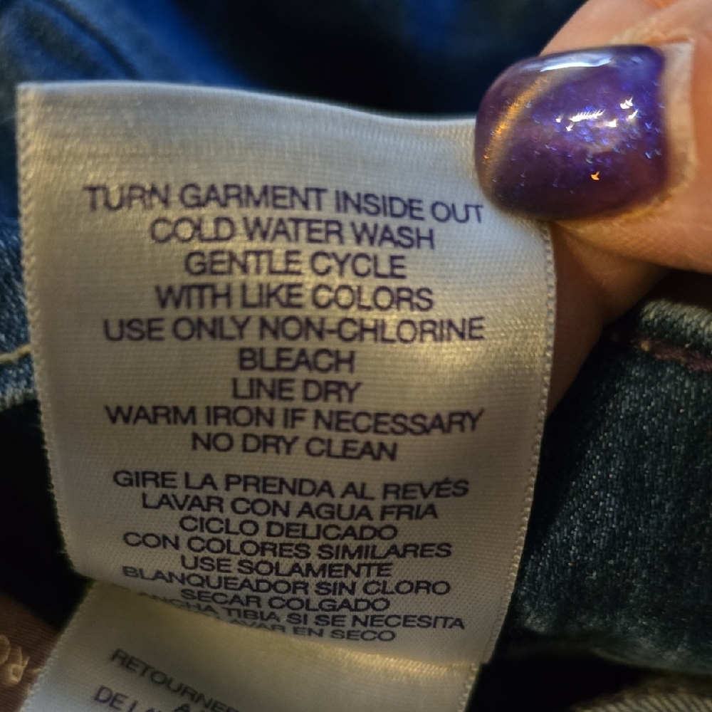 NYDJ Blue Ankle & Cropped Relaxed Fit Jeans Medium Blue Color Size 10 - Picture 12 of 12